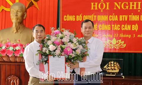 Nam Định, Thái Bình bổ nhiệm loạt nhân sự mới