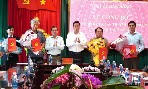 Tin bổ nhiệm nhân sự, lãnh đạo mới tại Thanh Hoá, Đắk Nông